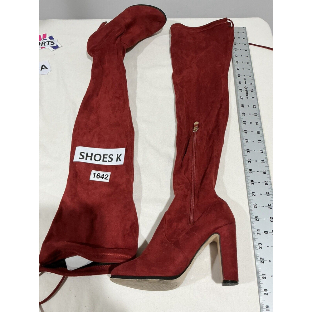 Woman’s Cape Robin Mona Red Suede Otk High Boots 6.5